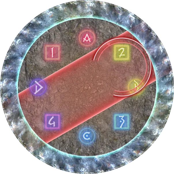 群狼剑：正三角 判定 BOSS读条从左下往右上冲锋