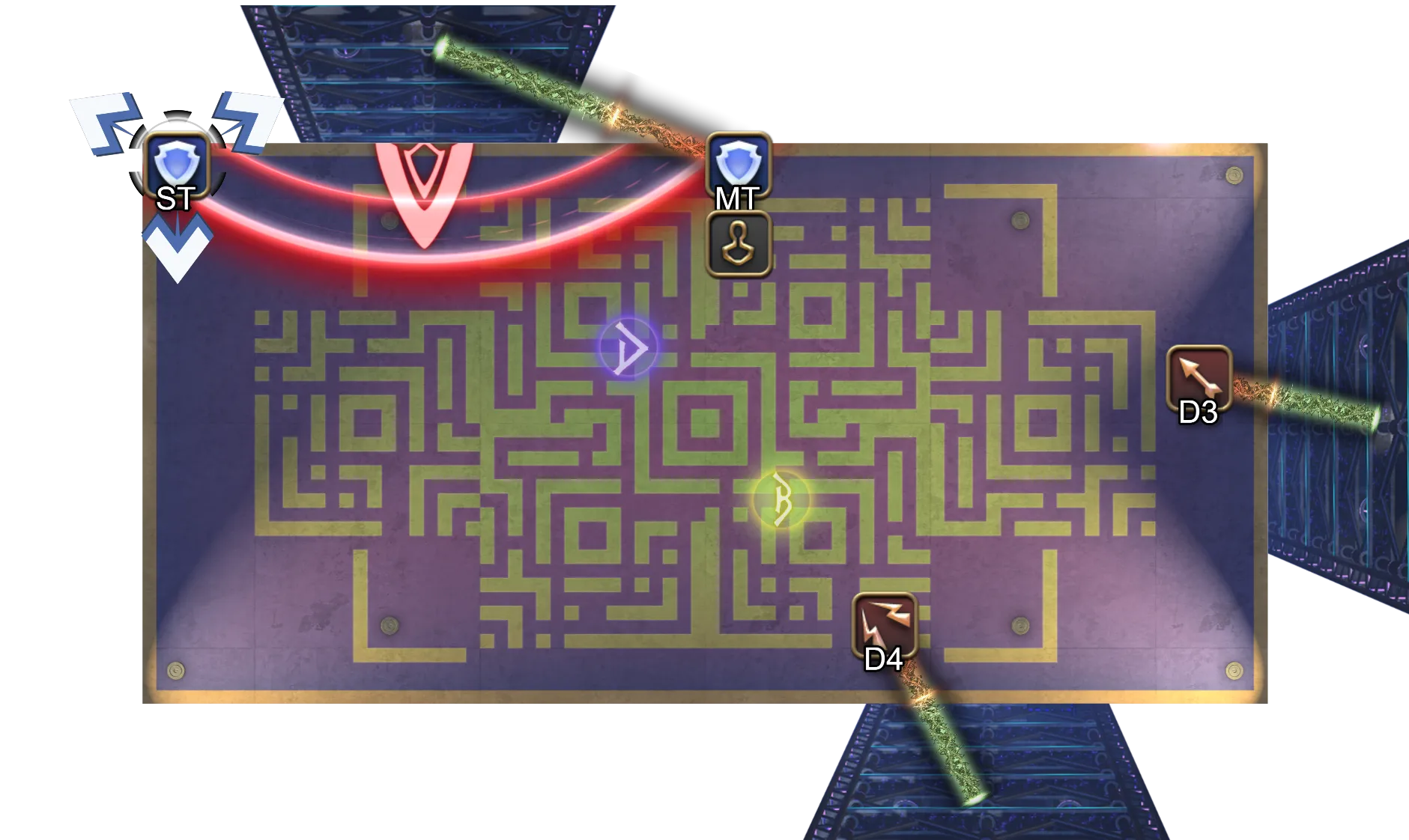 BOSS位于右下墙壁且核爆点ST