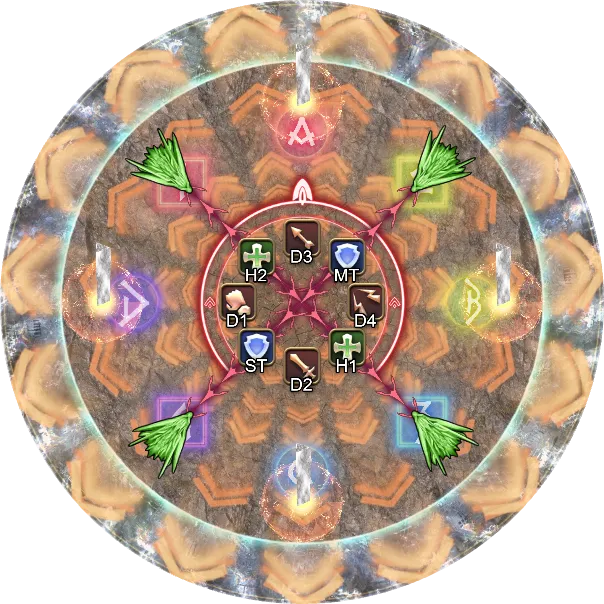 解法示意图13: 正点塔 DPS踩塔 击退前